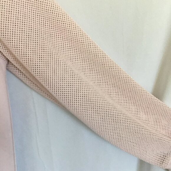 RBX Pullover Hoodie Sweatshirt Mesh Yoke in Soft Pink Women's Size Medium Pastel - Picture 6 of 7